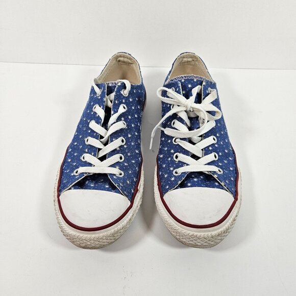 Converse All Star Blue Star Pattern Sneakers Womens Junior Size 5 - Picture 9 of 9